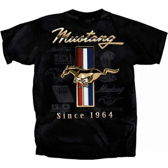 Men's Black Mustang Since 1964 T-Shirt